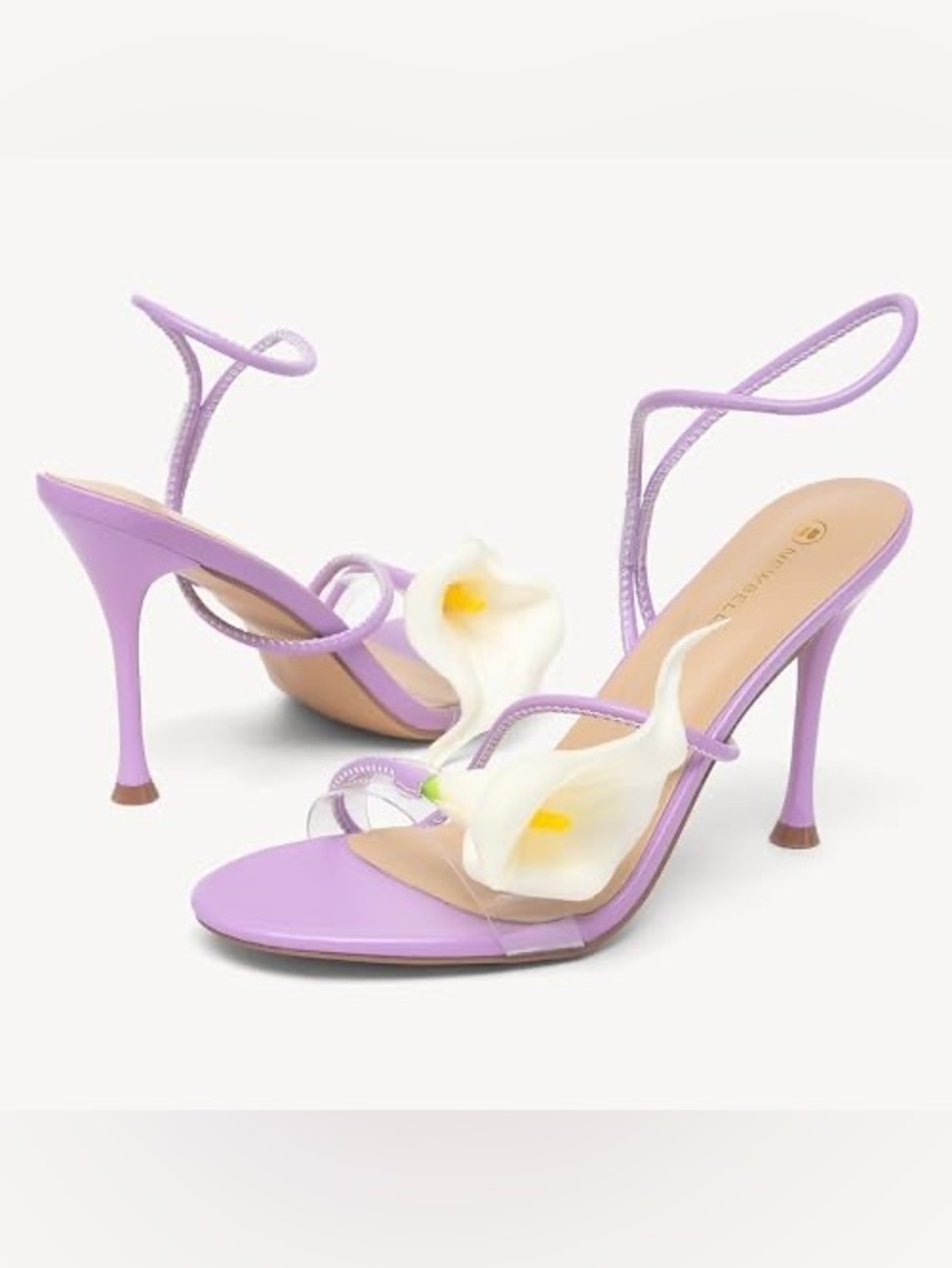 NEWBELLA Women’s Floral Stiletto Sandals
